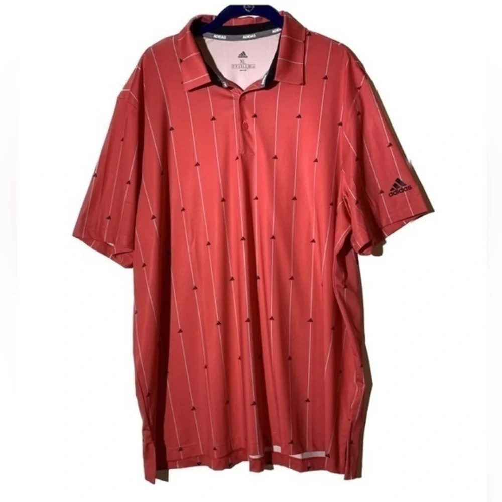 adidas Golf Ultimate365 Vertical Striped Pink Black XL